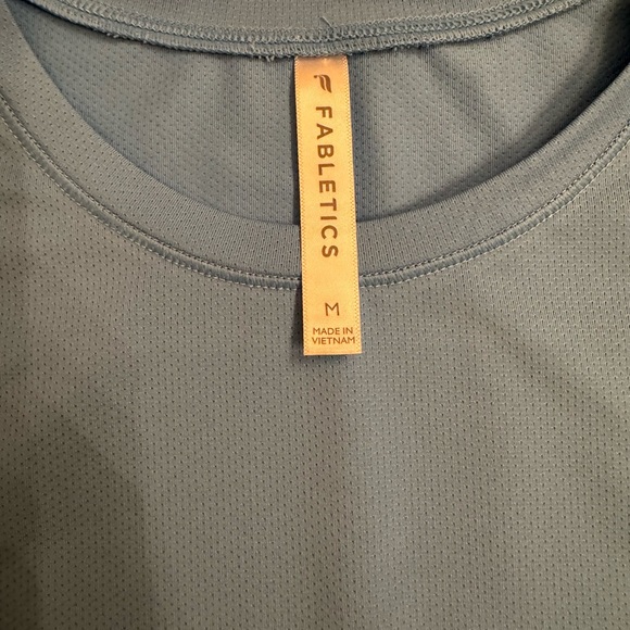 Fabletics Crop Top Blue Medium - Picture 2 of 6